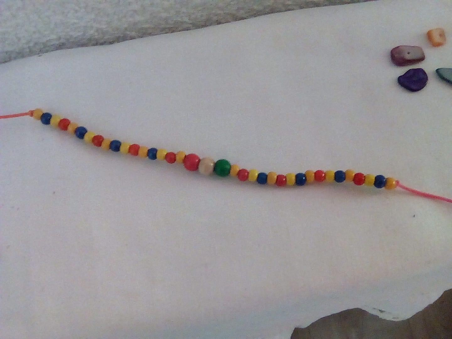 Bracelet perles bois