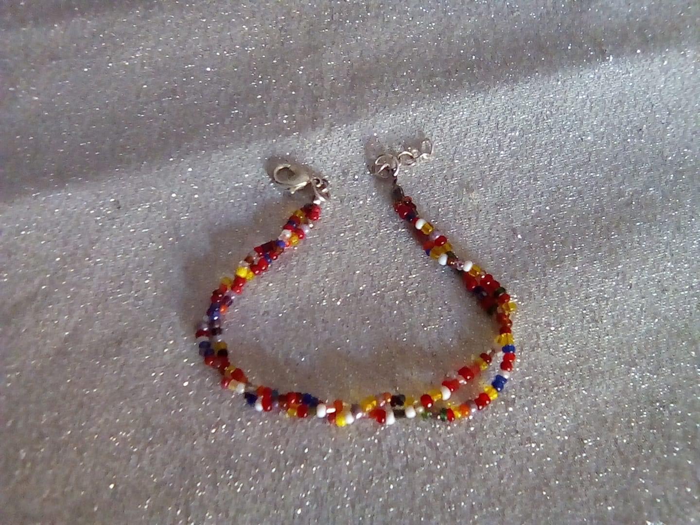 Bracelet perles rocailles