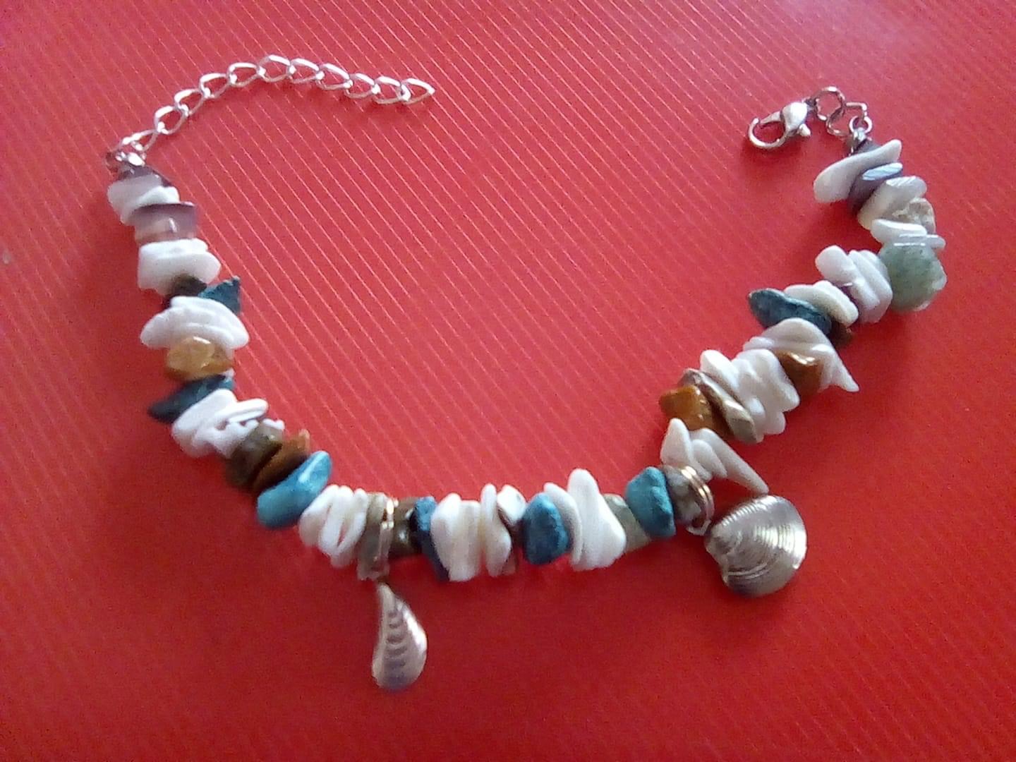 Bracelet éclats de coquillage