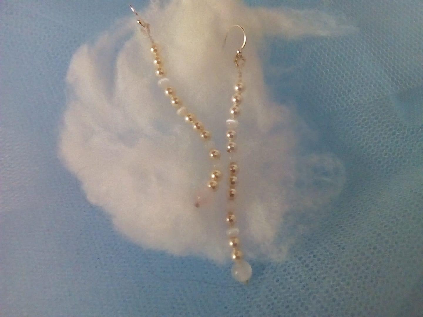 Boucles d’oreilles perles nacrées Swarovski