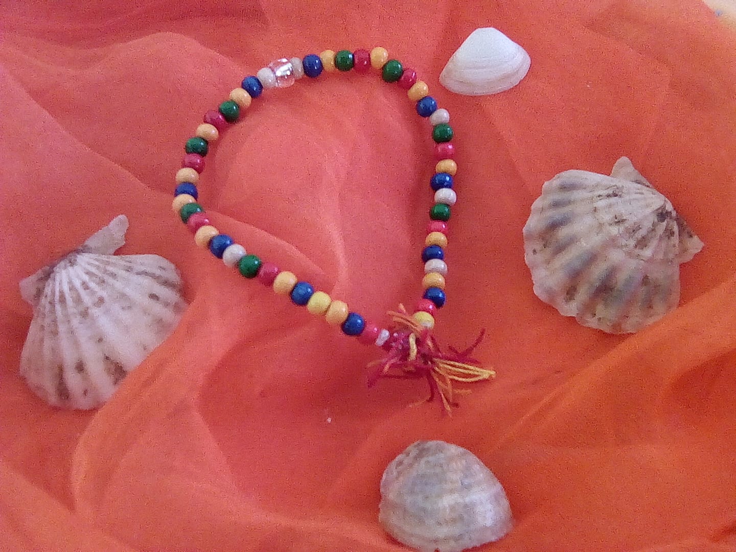 Bracelet élastique perles bois
