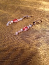 Boucles cœur, verre poli