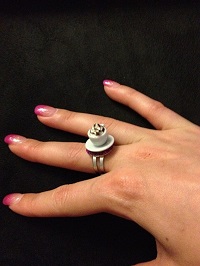 Bague gourmandise réglable café gourmand