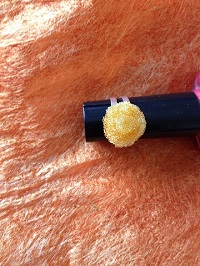 Bague réglable, billes effet givré