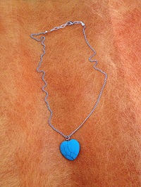 Collier coeur Turquoise