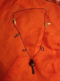 Collier métal couleur bronze